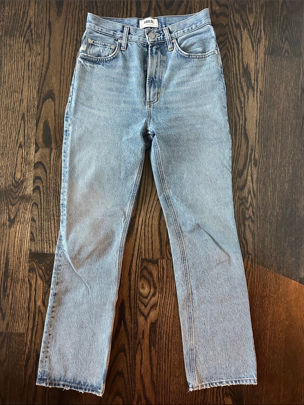 Agolde Vintage Light Blue Straight Leg Jeans